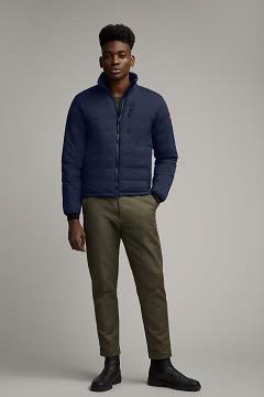 Chamarras Canada Goose Hombre Mexico - Lodge Chaqueta De Plumas Azul Oscuro Marino JG4356072